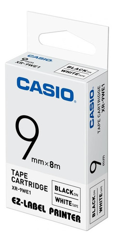 Cinta Para Rotuladora Casio Xr-9we1 - 9mm Va En Kl60 Impacto
