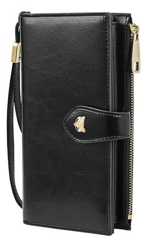 Foxlover Cartera De Mano De Gran Capacidad Para Mujer Con Bl