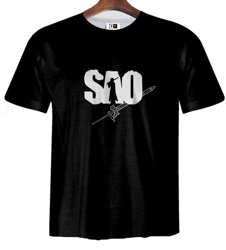 Remera Zt-0325 - Sword Art Online (sao) Negra