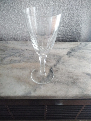 Imagen 3 de 3 de 2 Copas Cristal Vino Licores + Bandeja Acero Inoxidable /