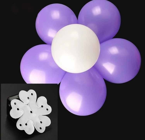 Imagen 4 de 4 de Clips Para Armado De Flores Con Globos X5 Unidades Chico