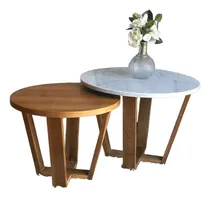 Comprar Set De Mesas Ratonas En Mármol Carrara