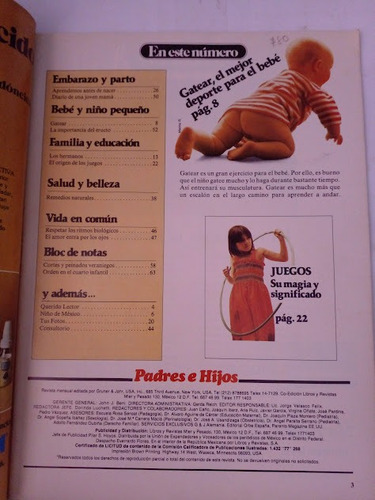 Revista Padre E Hijos No 26 Año 3 (Usado)