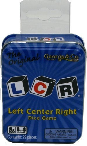 Juego De Dados Lcr® Left Center Right R - Blue Tin