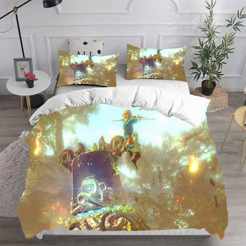 Juego De Cama The Legend Of Zelda Link Funda De Almohada