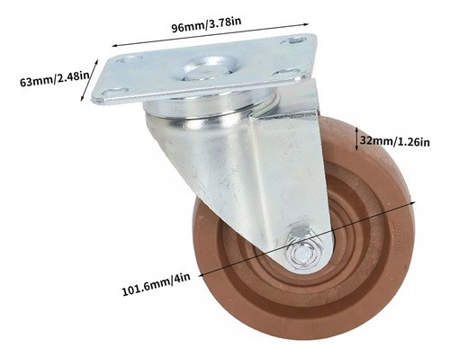 Rotación De 360 Grados, Rotación Única, Rueda Giratoria De 4