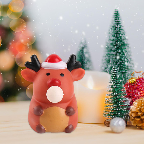4 Juguete Relajante De Burbujas Para Escupir De Navidad,