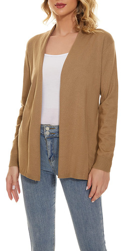 Satuun Cardigan Ligero Para Mujer, Casual, Con Frente Abiert