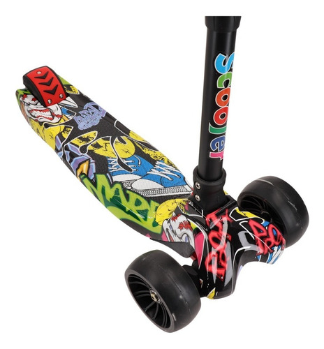 Tripatin Monopatin Scooter Ruedas De Silicona Anchas Con Luz