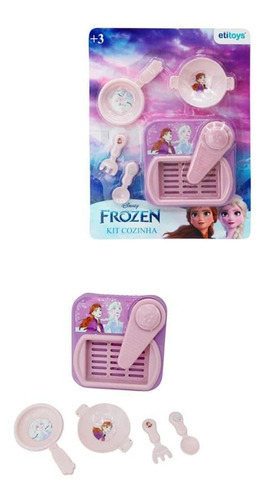 Brinquedo Para Criança Jogo De Cozinha Infantil Frozen 5 Pçs