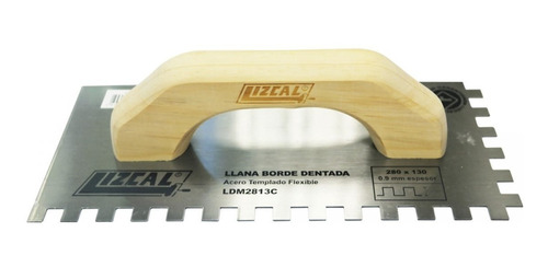 Llana Dentada Lizcal 280x130mm (diente 10mm)