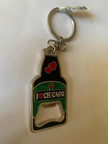 Destapador De Recuerdo Chicago Con Llavero (Usado)