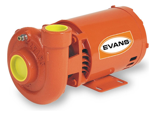 Bomba Centrífuga Industrial Eléctrica Evans 1.5hp Monofásica Color Naranja Frecuencia 60 Hz