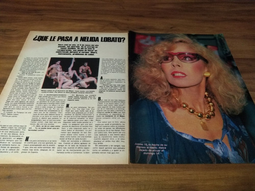 (z179) Nelida Lobato * Clippings Revista 2 Pgs * 1982