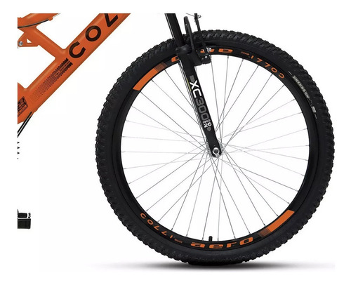 Bicicleta Colli Gps Aro 26 21 Marcha Dupla Suspensão Laranja