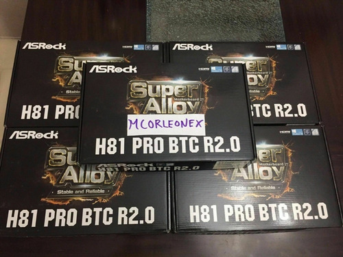 Placa Madre Minera! ¡para Estrenar! Asrock H81 Pro Btc R2.0