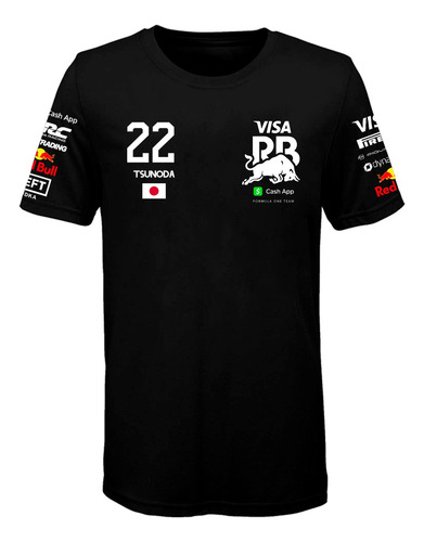 Remera Algodon Formula 1 - Pilotos F1 - Rb Racing Bulls