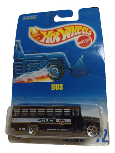 Hot Wheels Bus Police 1991 Vintage Leer Descripcion