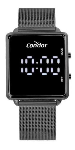 Relógio Condor Feminino Digital Led Grafite Comd1202aj/4f