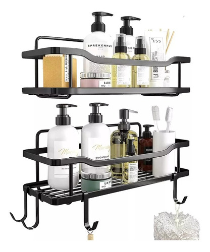 Organizador De Ducha Cocina Repisa En Acero Inoxidable X2 