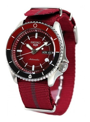 Seiko Edicion Limitada Reloj Naruto 5 Srpf67 Sports Sarada Color de la malla Rojo