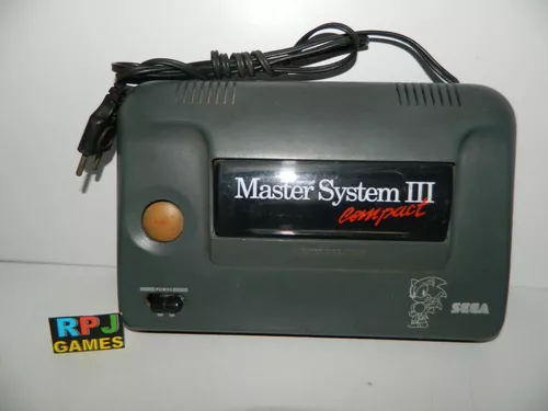 Master System 3 Compact Console Pronto P Jogar Sonic Memoria