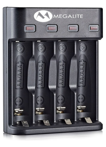 Cargador Inteligente Usb Pilas Baterias Aa Aaa - 4 Slot.