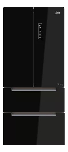 Refrigerador Inverter No Frost Teka Rfd 77820 Black Glass Co