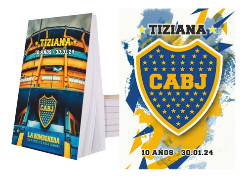 Boca Juniors Souvenir Anotador Personalizado X15 De 7x10!!!