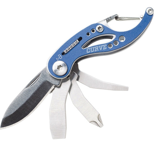 G0116 Gerber Curve Azul Multi Herramienta Llavero Mosqueton