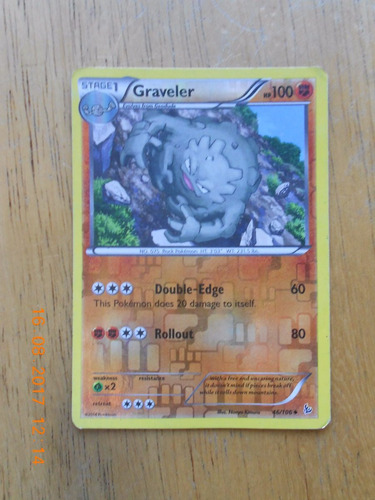 Carta Pokemon Graveler Foil Reversa - Rombo