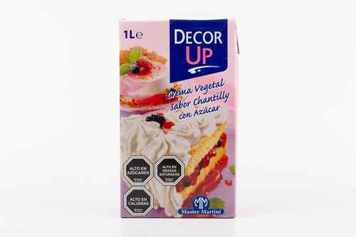 Crema Chantilly Decor Up 1 Litro( 4uni) Super