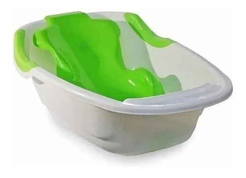 Bañera Para Bebes Colombraro C/ Adaptador Bañadera Infantil Color Verde