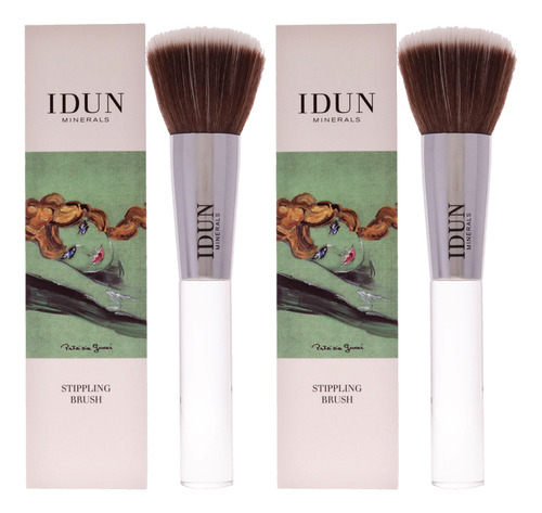 Brocha Punteada Idun Minerals 011 Para Mujer (paquete De 2)