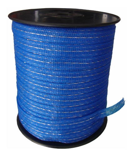 Cinta Electro Plástica Cerca Eléctrica 12mm 200mts Azul