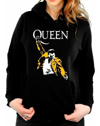 Imagen 2 de 2 de Poleron Canguro Estampado Freddie Mercury Show