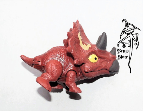 Jurassic World Snap Squad Triceratops Rojo S6cm Brujostore