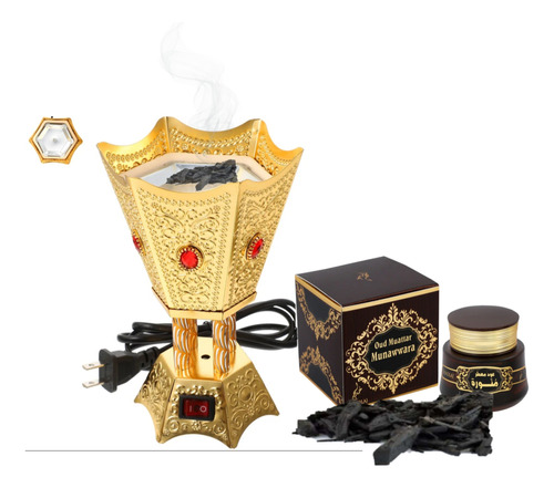 Bakhoor Oud Arabe + Incense Burner Electrico 