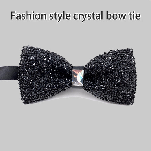 . (a) Corbata De Cristal Brillante Con Diamantes De