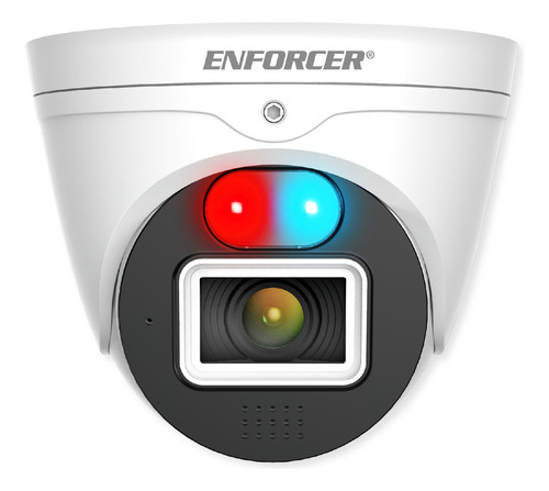 Seco-larm Ev-n2806-2w4d Enforcer Cámara De Torreta De Disuasión Activa De 8 Mp, Sensor Cmos De 1/1.8 Pulgadas, Resolución 3840x2160 A 30 Fps, Ip67 Resistente A La Intemperie, Escaneo Progresivo