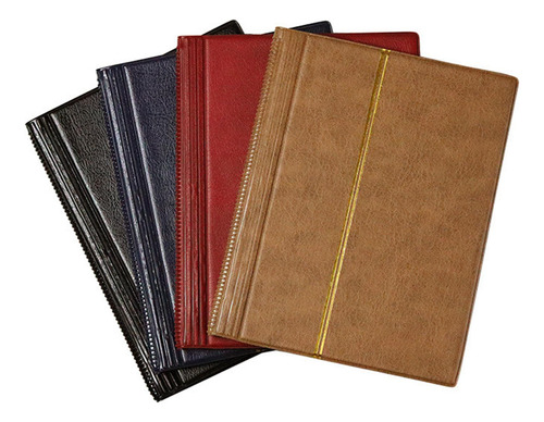 2 Lbum De Sellos Carpeta De 10 Hojas (20 Páginas) Rojo