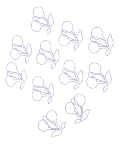 Pinzas De Papel Con Forma De Cereza, 50 Unidades, Con Forma