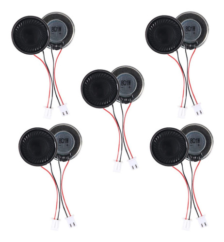 Aitiao 10 Unidades De 1 W 8 Ohm Carcasa De Metal Mini Altavo