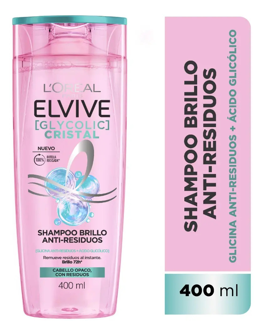 Shampoo Elvive Glycolic Cristal 400ml