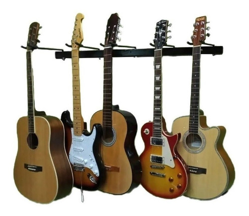 Soporte Para 5 Guitarras Bajo Acustica Electrica Musicapilar