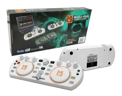 Controlador Mix Dj Mr. Dj Mvdj-1000wh Usb Con Mezcla De Dobl