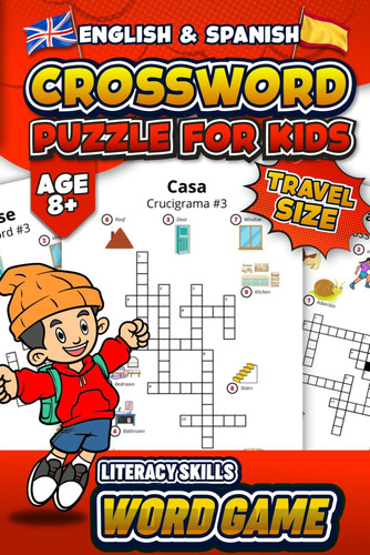 Libro: Crossword Puzzle For Kids: English And Spanish Skills