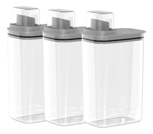 3 Dispenser Dosador Flow 2,3l Chumbo Fechado Ou Dfw200chf