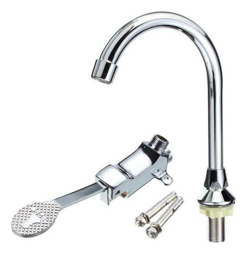 G1/2 Baño Laboratorio Lavabo Fregadero Pie Pedal Grifo