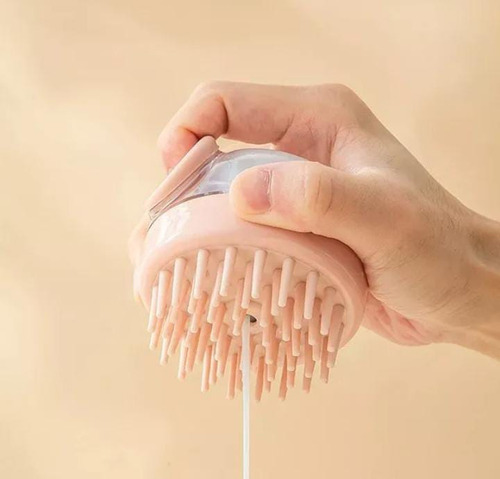 Cepillo Masajeador Recargable Para Ducha - Rosa Genérico Rosa Viejo